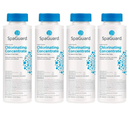 SpaGuard Chlorinating Concentrate 14oz - 4 Pack - Pool FX