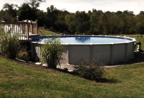 Aboveground Pool with Deck
