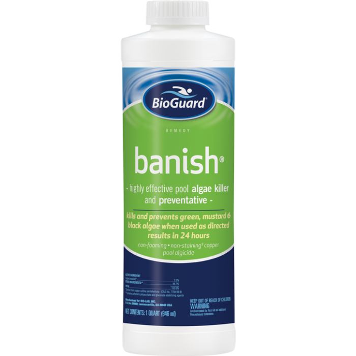 BioGuard Banish Algaecide 1 Quart - Pool FX 