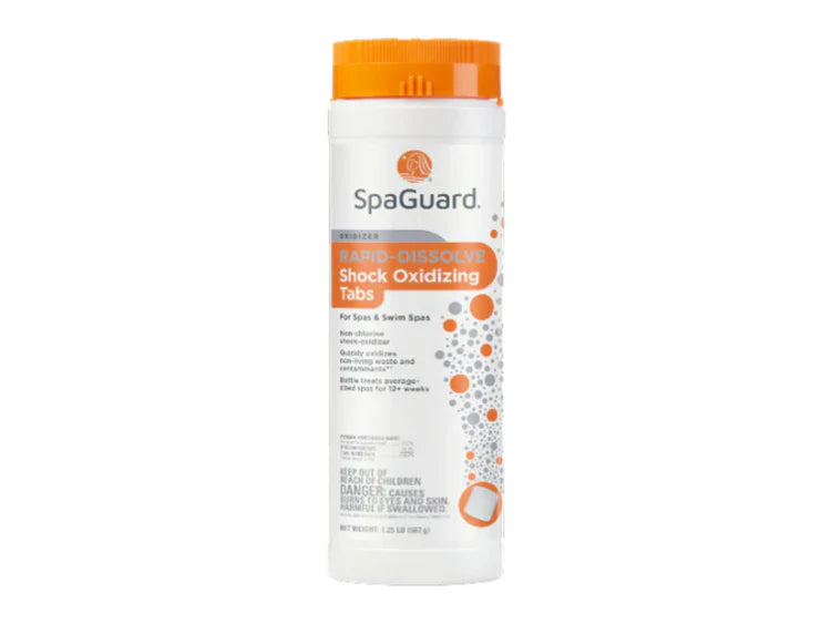 SpaGuard Rapid-Dissolve Shock Oxidizing Tabs - 1.25 lb - Pool FX 